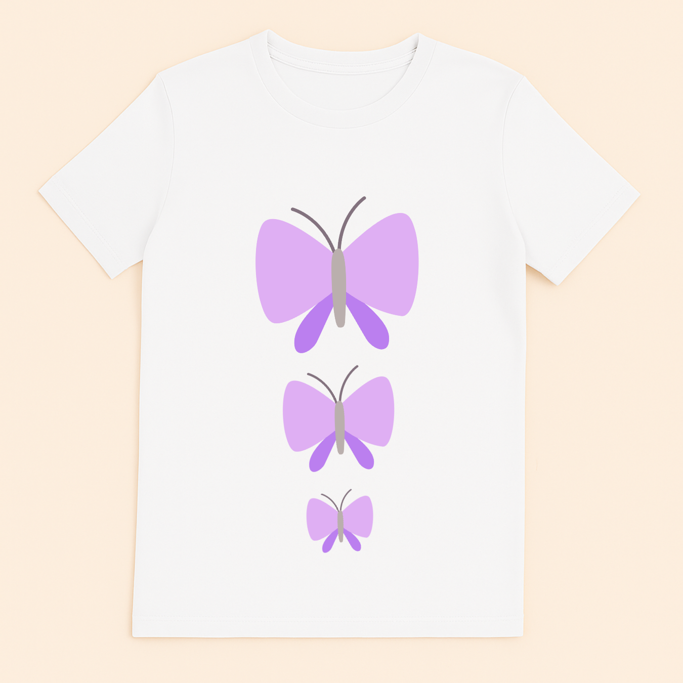 Lavender Butterflies – Short Sleeve Shirt