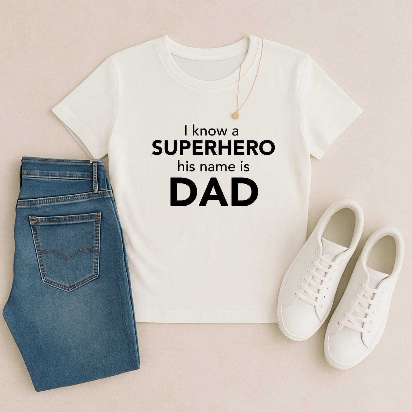 I Know A Superhero His Name Is Dad – Short Sleeve Shirt