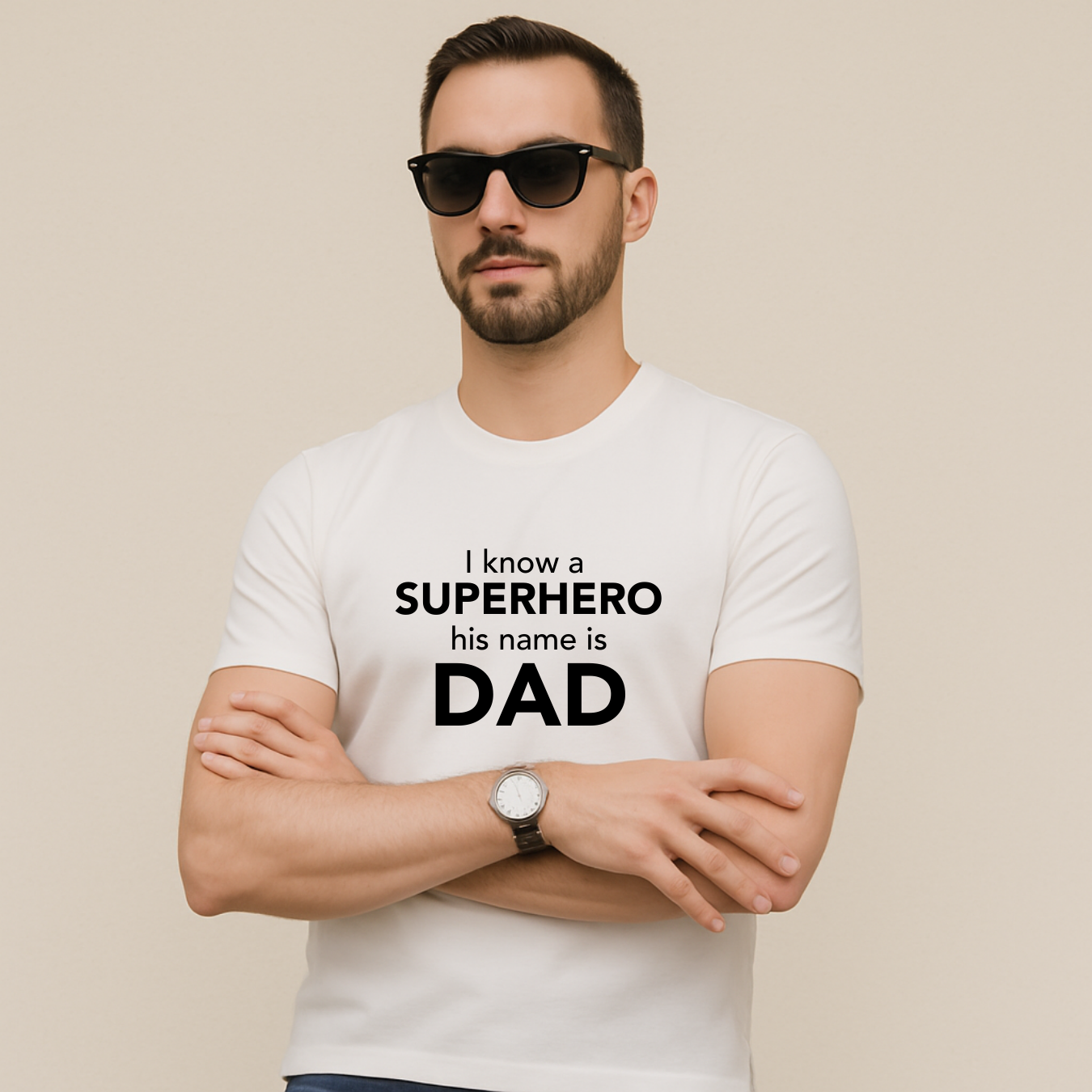 I Know A Superhero His Name Is Dad – Short Sleeve Shirt