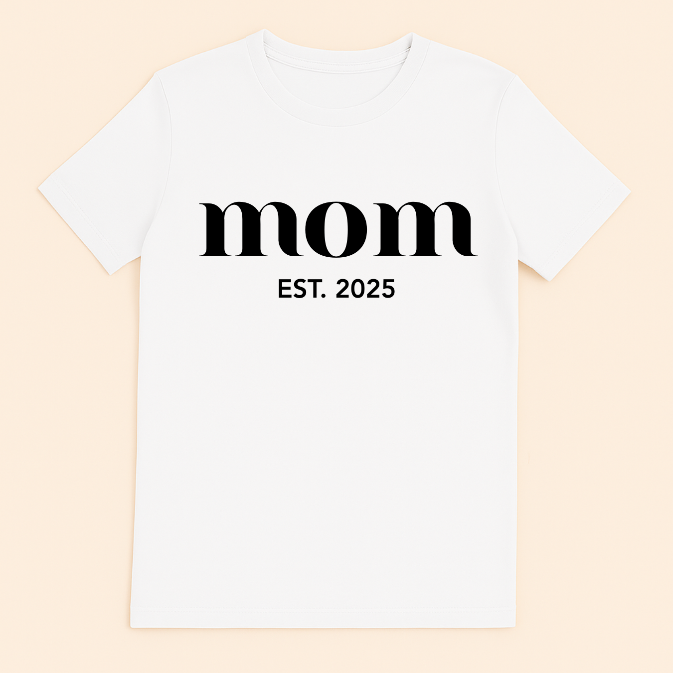 Personalized Mom Est. 2025 – Short Sleeve Shirt