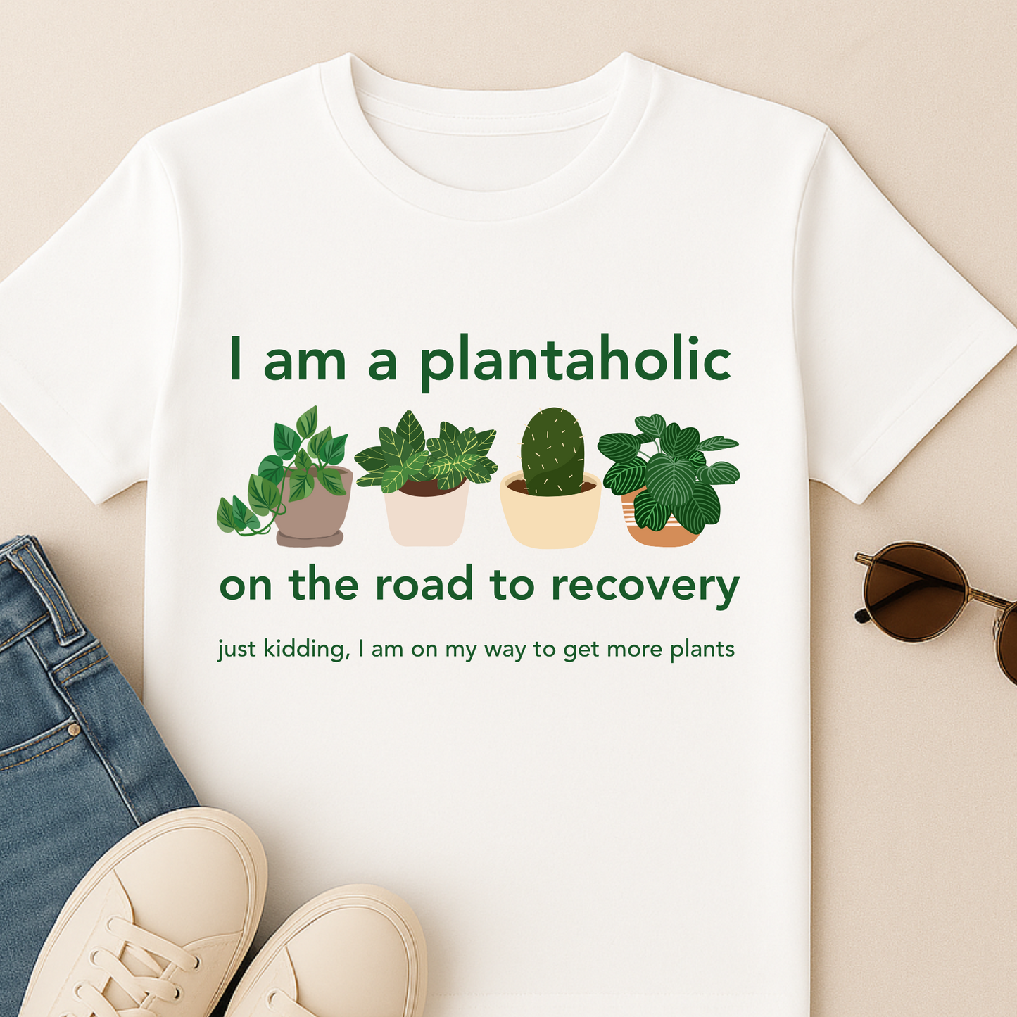 I Am a Plantaholic on the Road to Recovery – Short Sleeve Shirt
