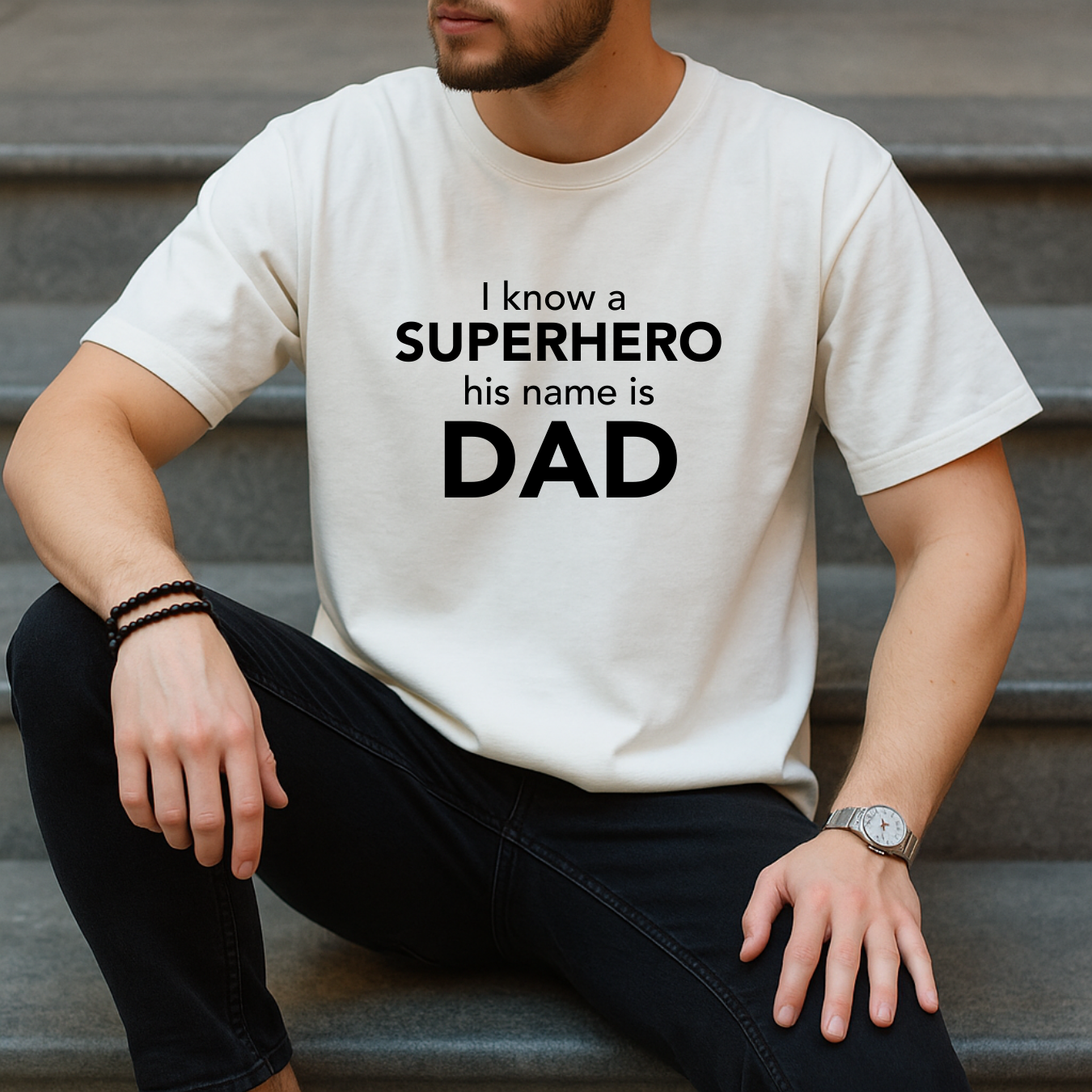 I Know A Superhero His Name Is Dad – Short Sleeve Shirt