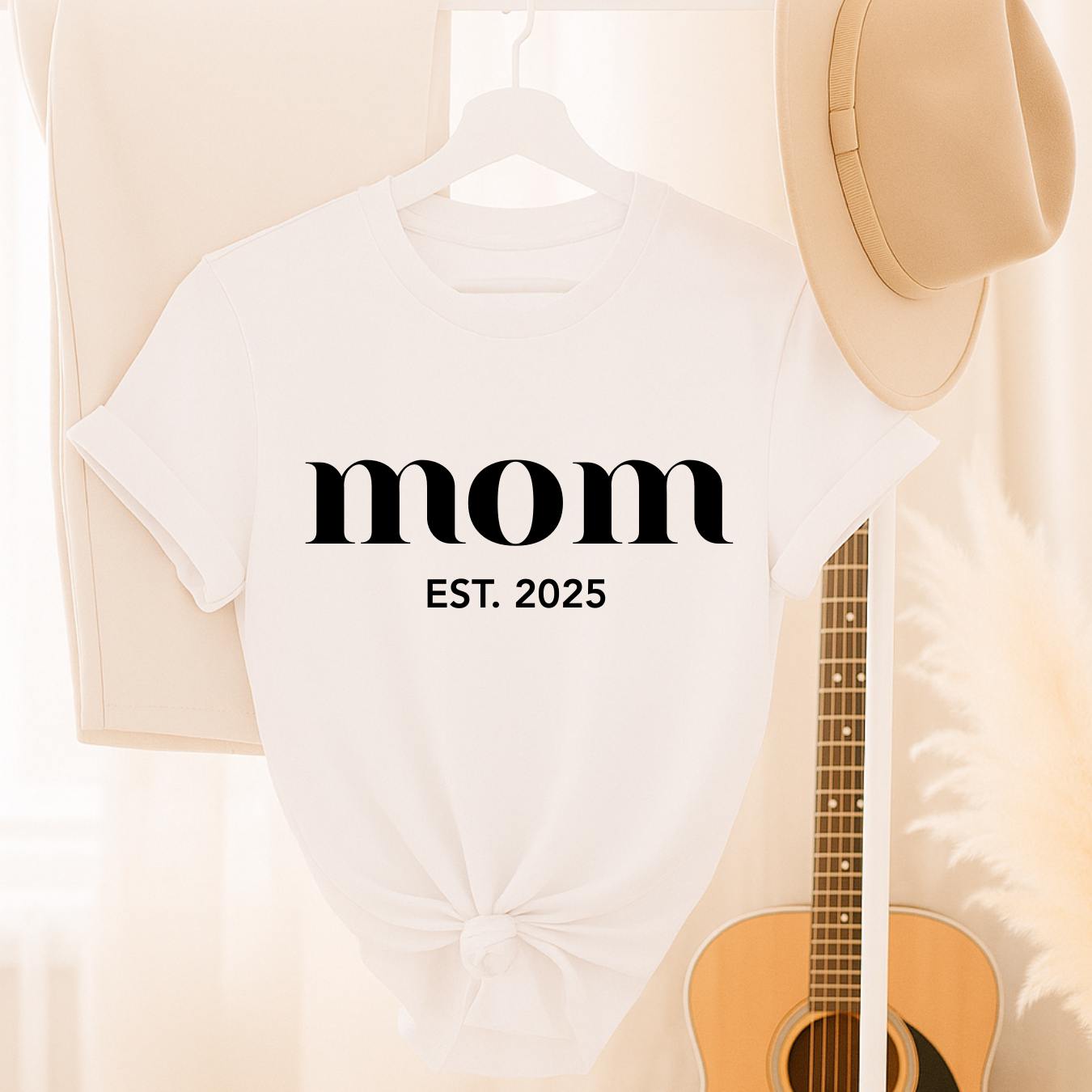 Personalized Mom Est. 2025 – Short Sleeve Shirt