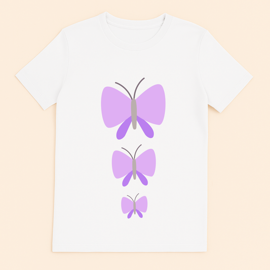 Lavender Butterflies – Short Sleeve Shirt