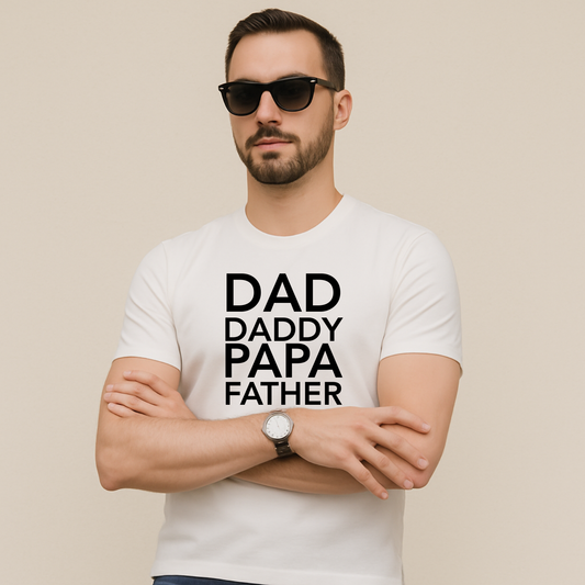 Dad Daddy Papa Father – Short Sleeve Shirt