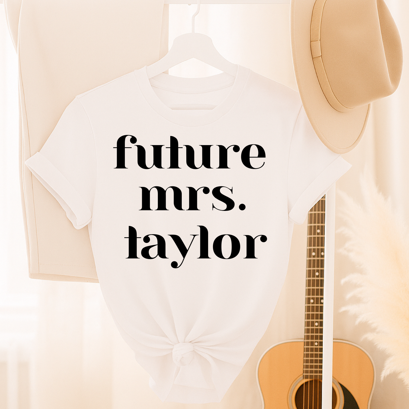 Personalized Future Mrs. Last Name – Short Sleeve Shirt